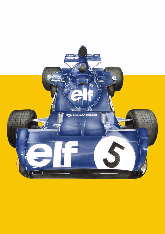 1973 Tyrrell 006 Jackie Stewart Yellow Horizon