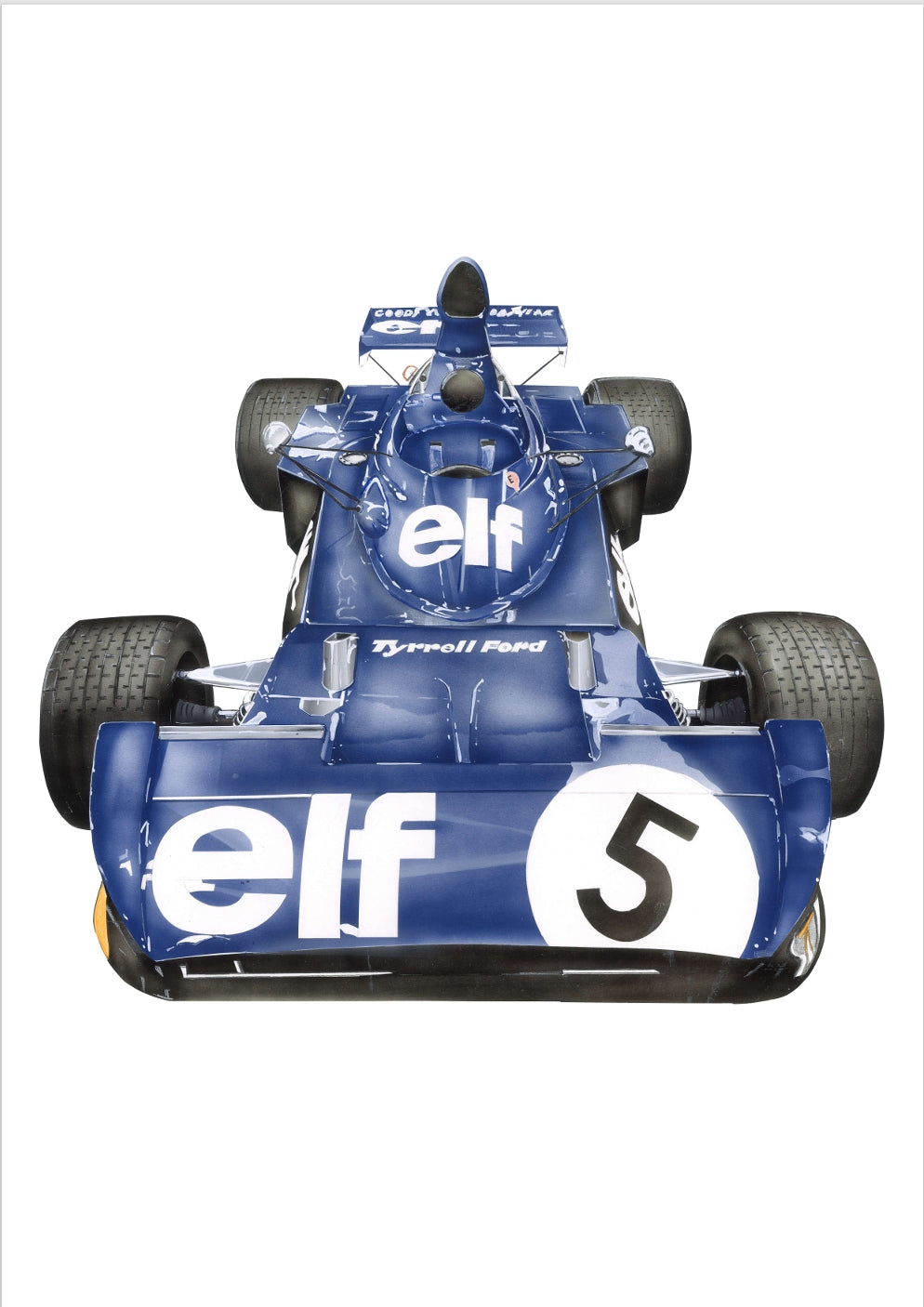 1973 Tyrrell 006 Jackie Stewart -White